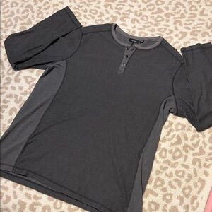 Marc Anthony Charcoal Henley Shirt